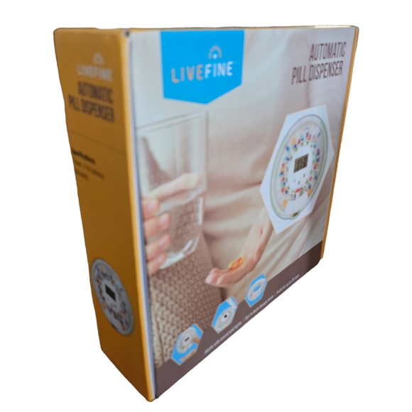 LiveFine Automatic Pill Dispenser 28 days Medication Organizer NIB NEW - Picture 3 of 15